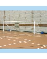 Pair of Senior Folding Sports Hall 5 a side Goals 4.88m x 1.22m