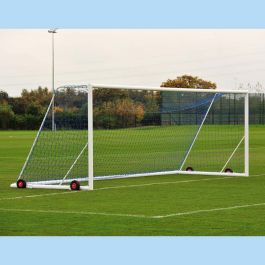 Pair of 24' x 8' Aluminium Freestanding Football Goals